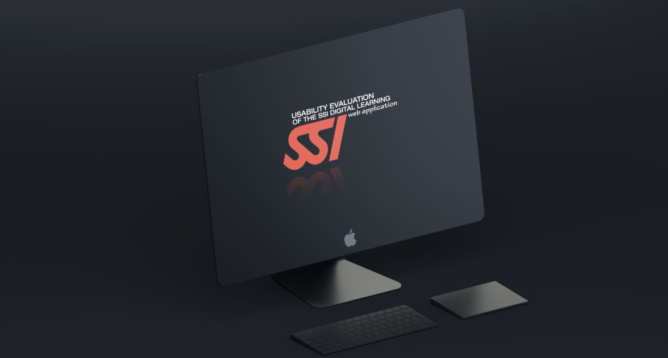 3D hero image of laptop with the SSI logo